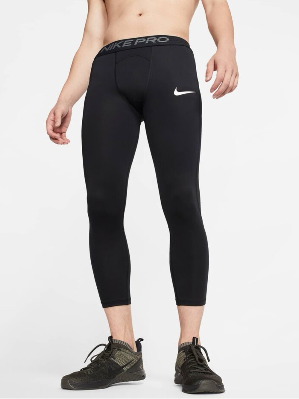 NEW Nike Pro Men's 3/4 Compression Tights | Black | Small
